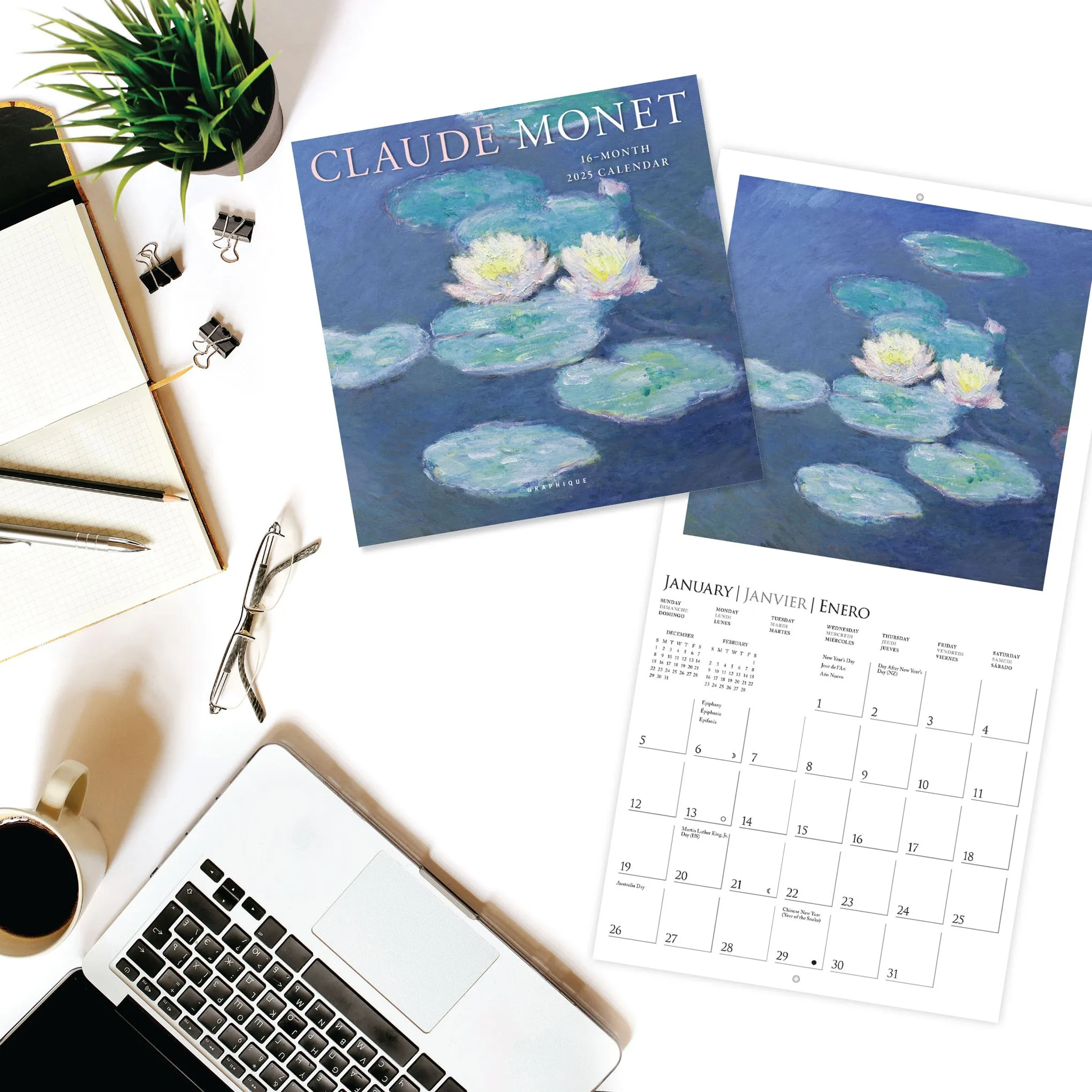 2025 Claude Monet Mini Wall Calendar