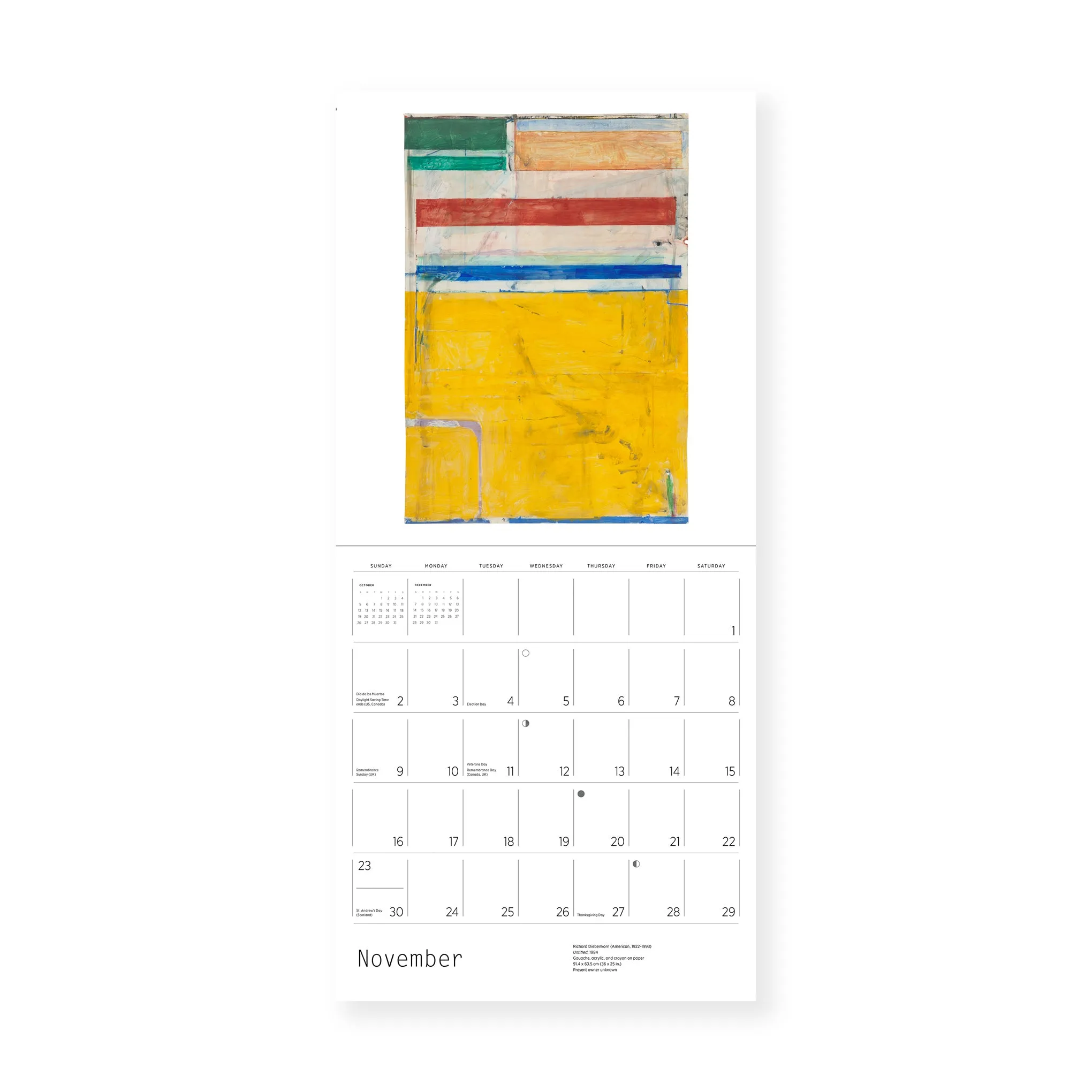 2025 Richard Diebenkorn Wall Calendar