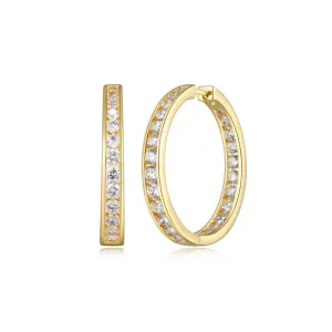 Channel Hoop Earrings