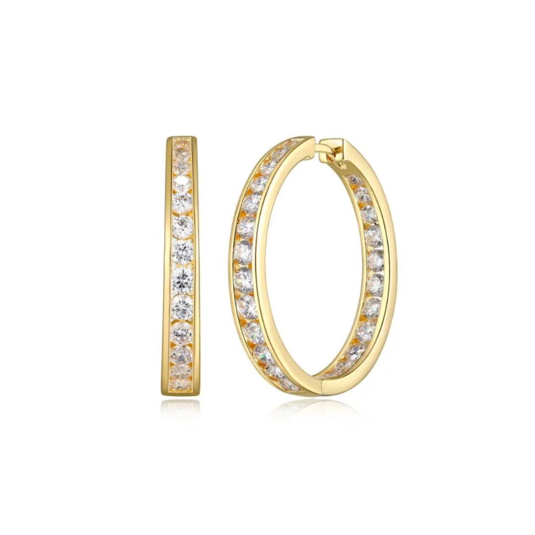 Channel Hoop Earrings