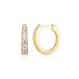 CZ Huggie Earrings