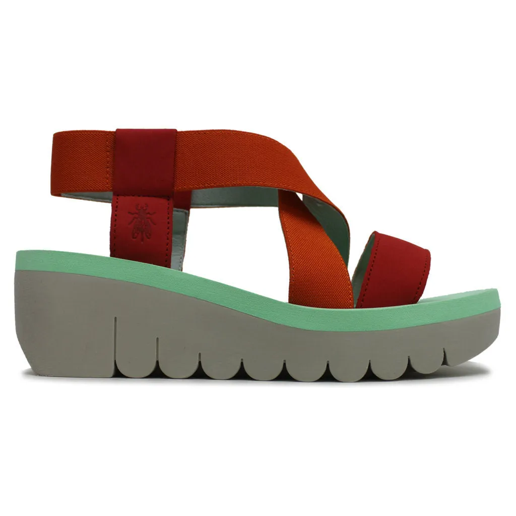 Fly London Yabi922Fly Leather Women's Wedge Heel Sandals