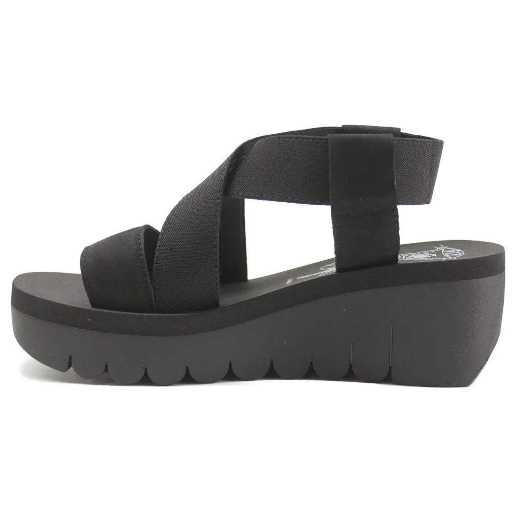 Fly London Yabi922Fly Leather Women's Wedge Heel Sandals