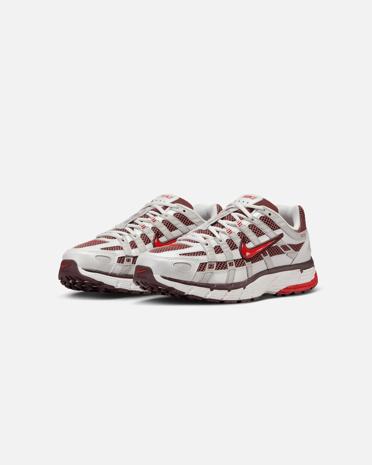 Nike Women's P-6000 Metallic Summit White/Fire Red