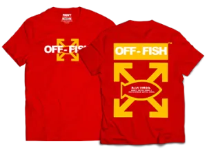 Red Off-Fish Tee