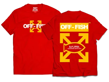 Red Off-Fish Tee