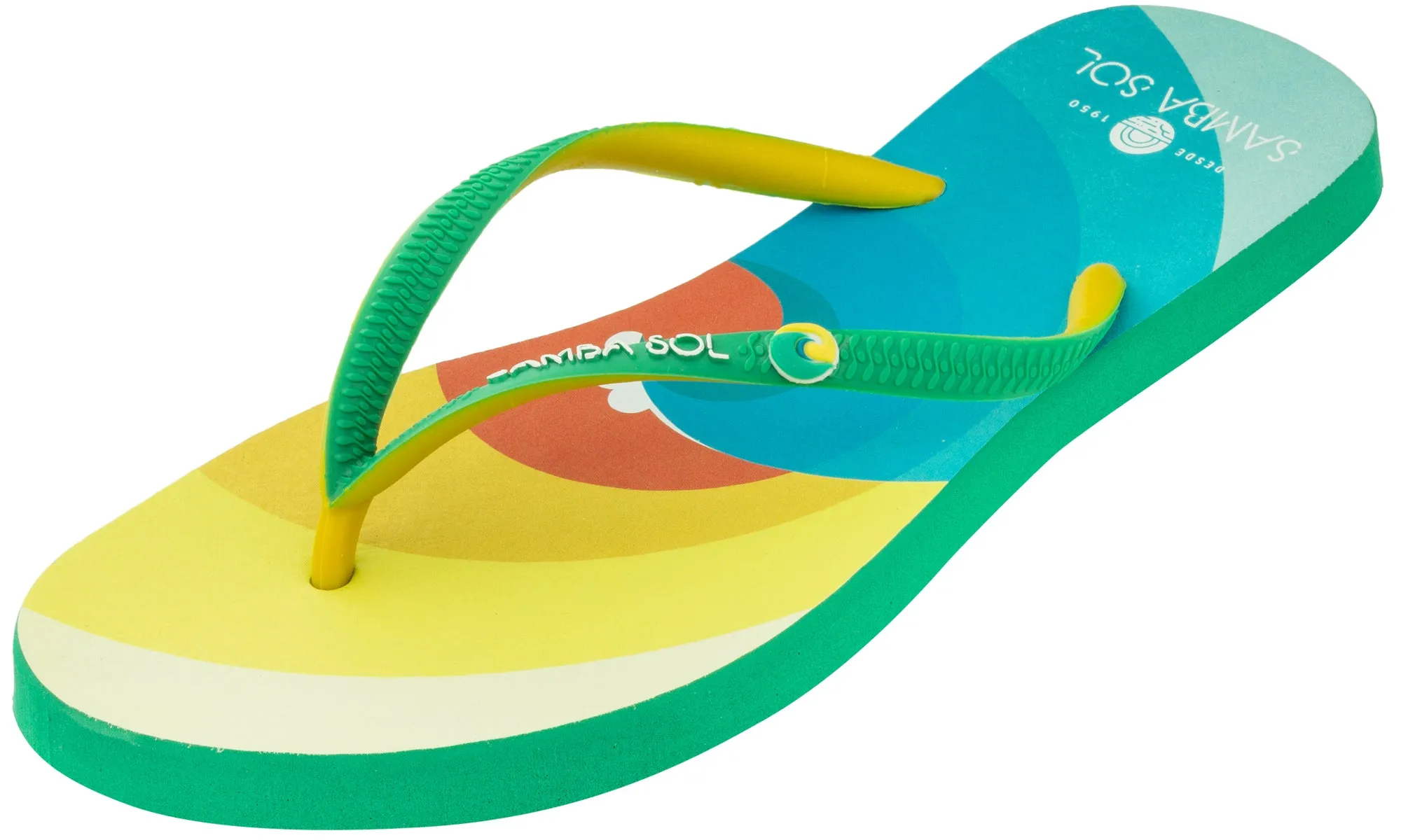 Samba Sol Women’s Beach Collection Flip Flops - Surf
