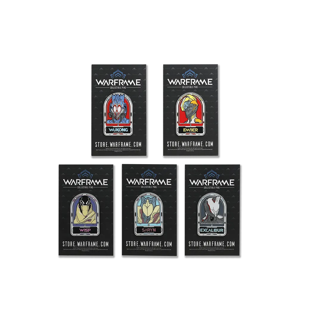 Warframe Portrait Pin Collection